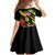 Reggae Legend Family Matching Off Shoulder Short Dress and Hawaiian Shirt Love The Life You Live Live The Life You Love LT05 - Wonder Print Shop