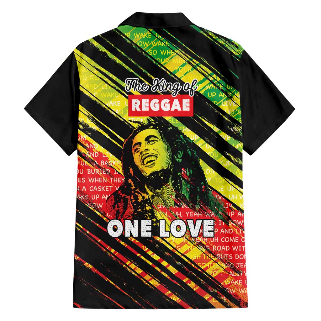 Reggae Legend Family Matching Short Sleeve Bodycon Dress and Hawaiian Shirt Love The Life You Live Live The Life You Love LT05 - Wonder Print Shop