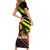 Reggae Legend Family Matching Short Sleeve Bodycon Dress and Hawaiian Shirt Love The Life You Live Live The Life You Love LT05 - Wonder Print Shop