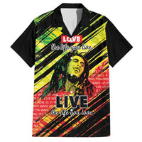 Reggae Legend Family Matching Summer Maxi Dress and Hawaiian Shirt Love The Life You Live Live The Life You Love LT05 - Wonder Print Shop