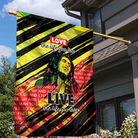 Reggae Legend Garden Flag Love The Life You Live Live The Life You Love LT05 - Wonder Print Shop