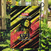 Reggae Legend Garden Flag Love The Life You Live Live The Life You Love LT05 - Wonder Print Shop