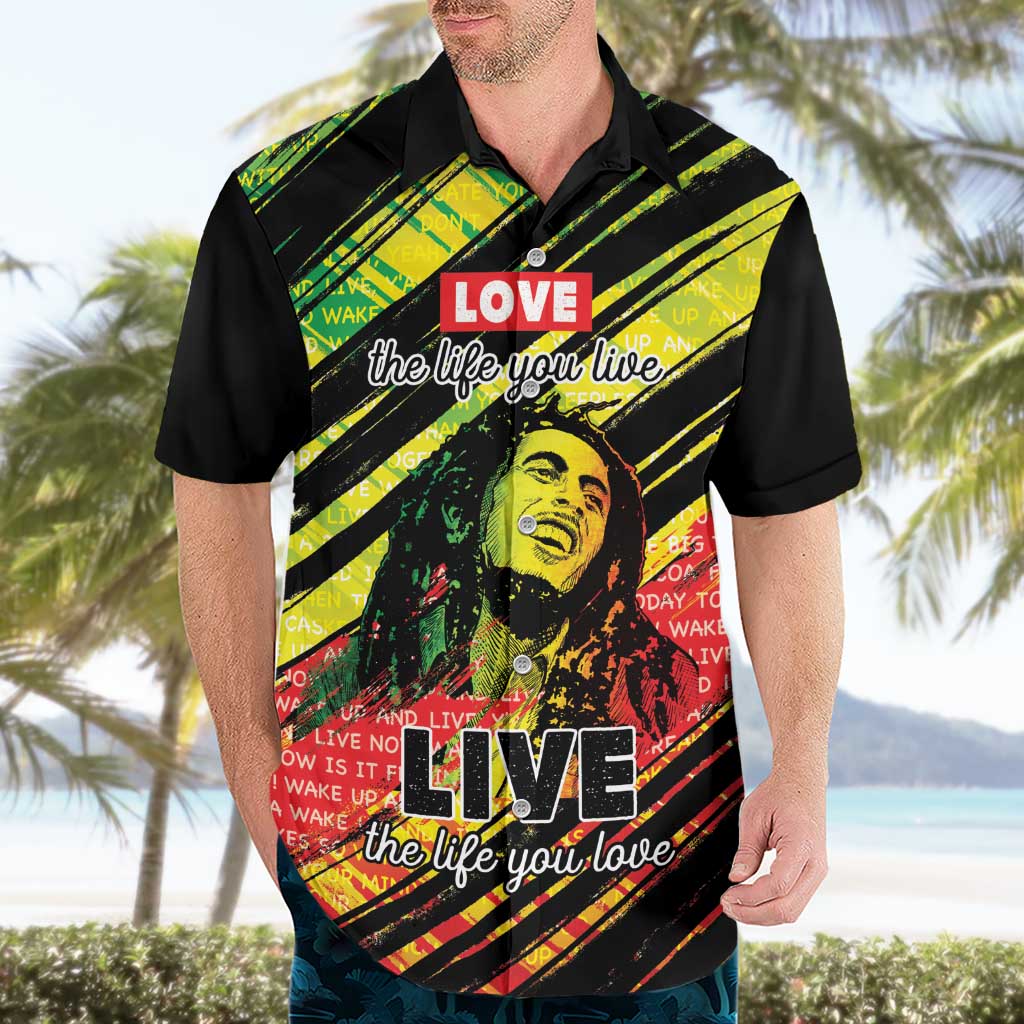 Reggae Legend Hawaiian Shirt Love The Life You Live Live The Life You Love LT05 - Wonder Print Shop