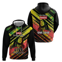 Reggae Legend Hoodie Love The Life You Live Live The Life You Love LT05 - Wonder Print Shop