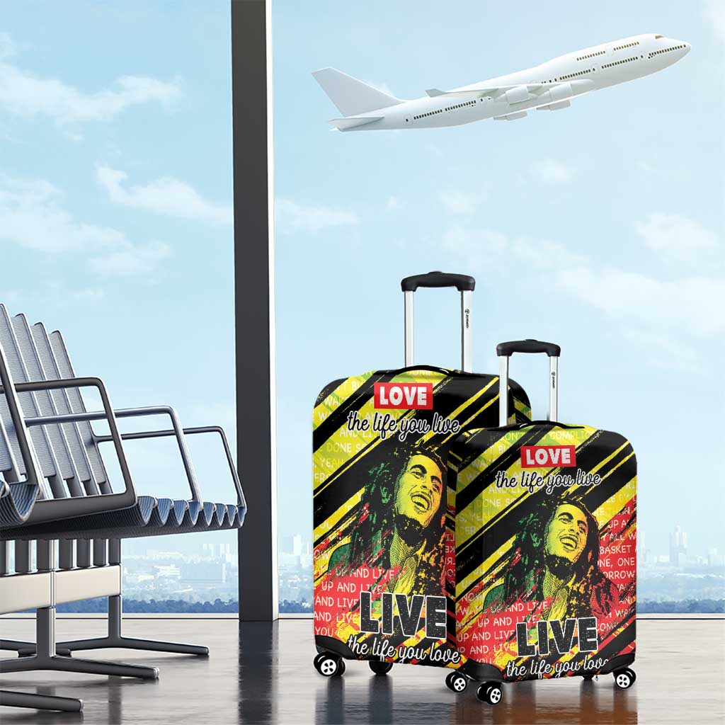 Reggae Legend Luggage Cover Love The Life You Live Live The Life You Love LT05 - Wonder Print Shop