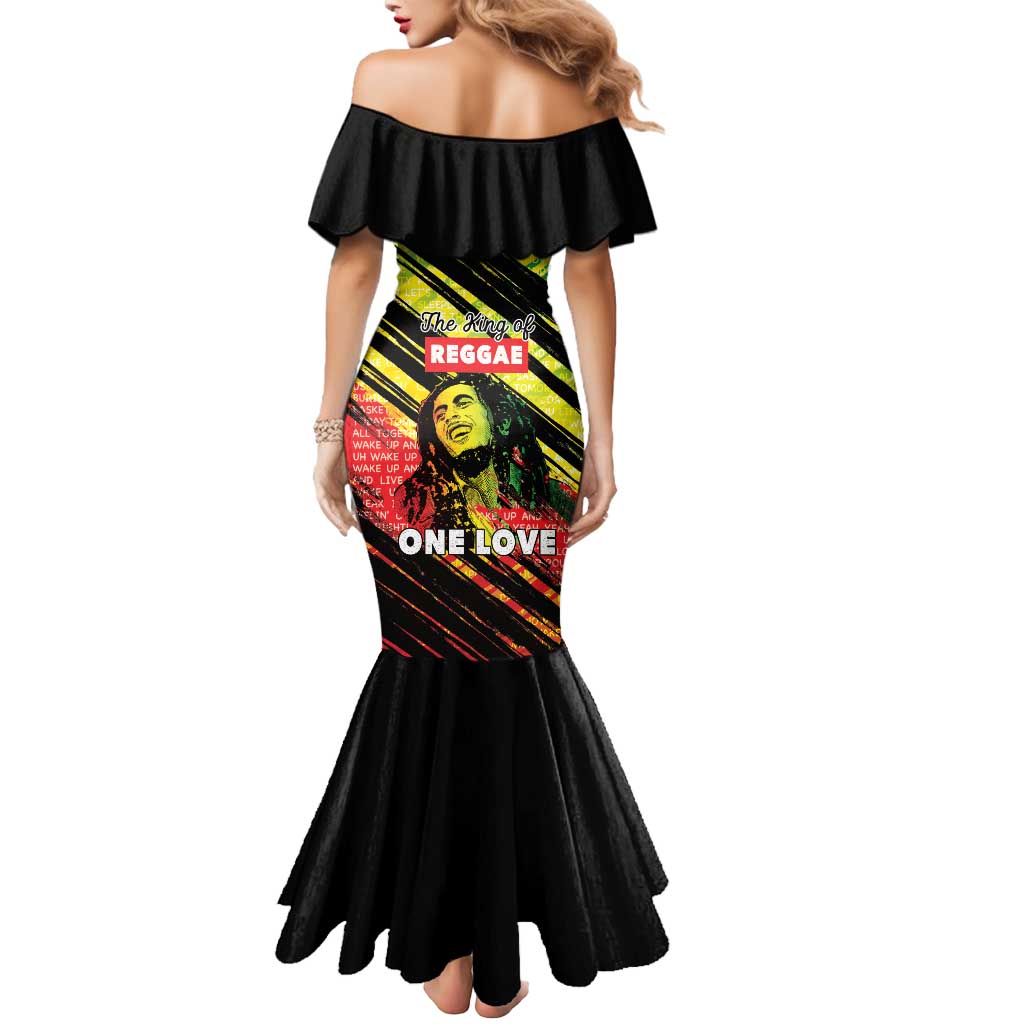 Reggae Legend Mermaid Dress Love The Life You Live Live The Life You Love LT05 - Wonder Print Shop