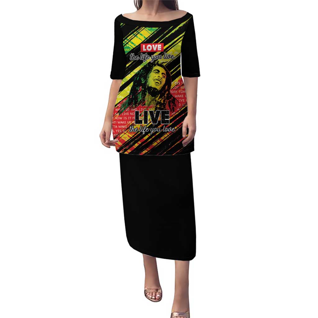 Reggae Legend Puletasi Love The Life You Live Live The Life You Love LT05 - Wonder Print Shop