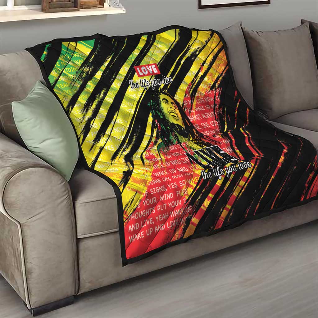 Reggae Legend Quilt Love The Life You Live Live The Life You Love LT05 - Wonder Print Shop
