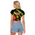 Reggae Legend Raglan Cropped T Shirt Love The Life You Live Live The Life You Love LT05 - Wonder Print Shop