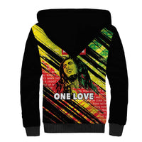 Reggae Legend Sherpa Hoodie Love The Life You Live Live The Life You Love LT05 - Wonder Print Shop