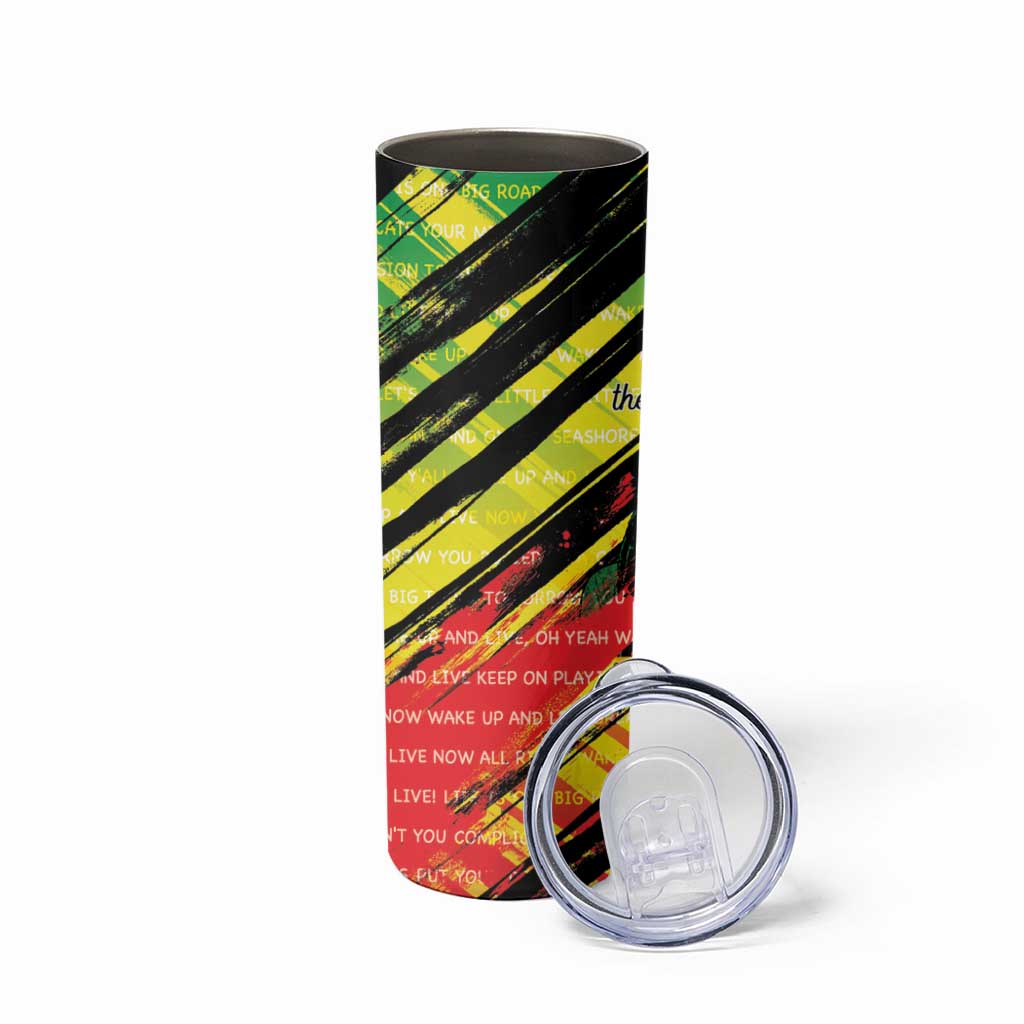 Reggae Legend Skinny Tumbler Love The Life You Live Live The Life You Love LT05 - Wonder Print Shop