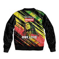 Reggae Legend Sleeve Zip Bomber Jacket Love The Life You Live Live The Life You Love LT05 - Wonder Print Shop