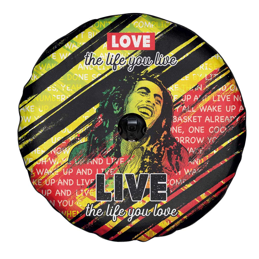 Reggae Legend Spare Tire Cover Love The Life You Live Live The Life You Love LT05 - Wonder Print Shop