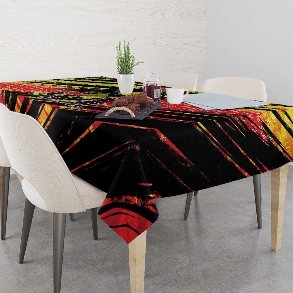 Reggae Legend Tablecloth Love The Life You Live Live The Life You Love LT05 - Wonder Print Shop