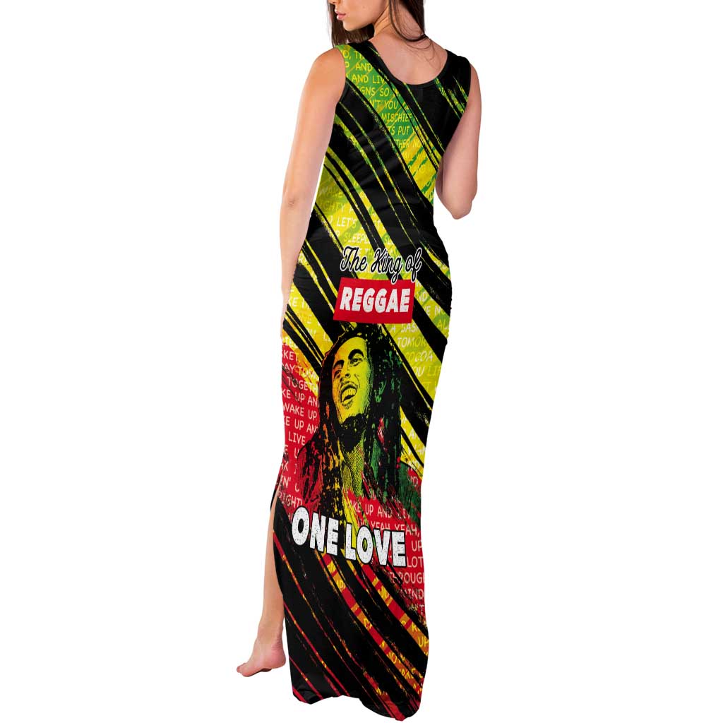Reggae Legend Tank Maxi Dress Love The Life You Live Live The Life You Love LT05 - Wonder Print Shop
