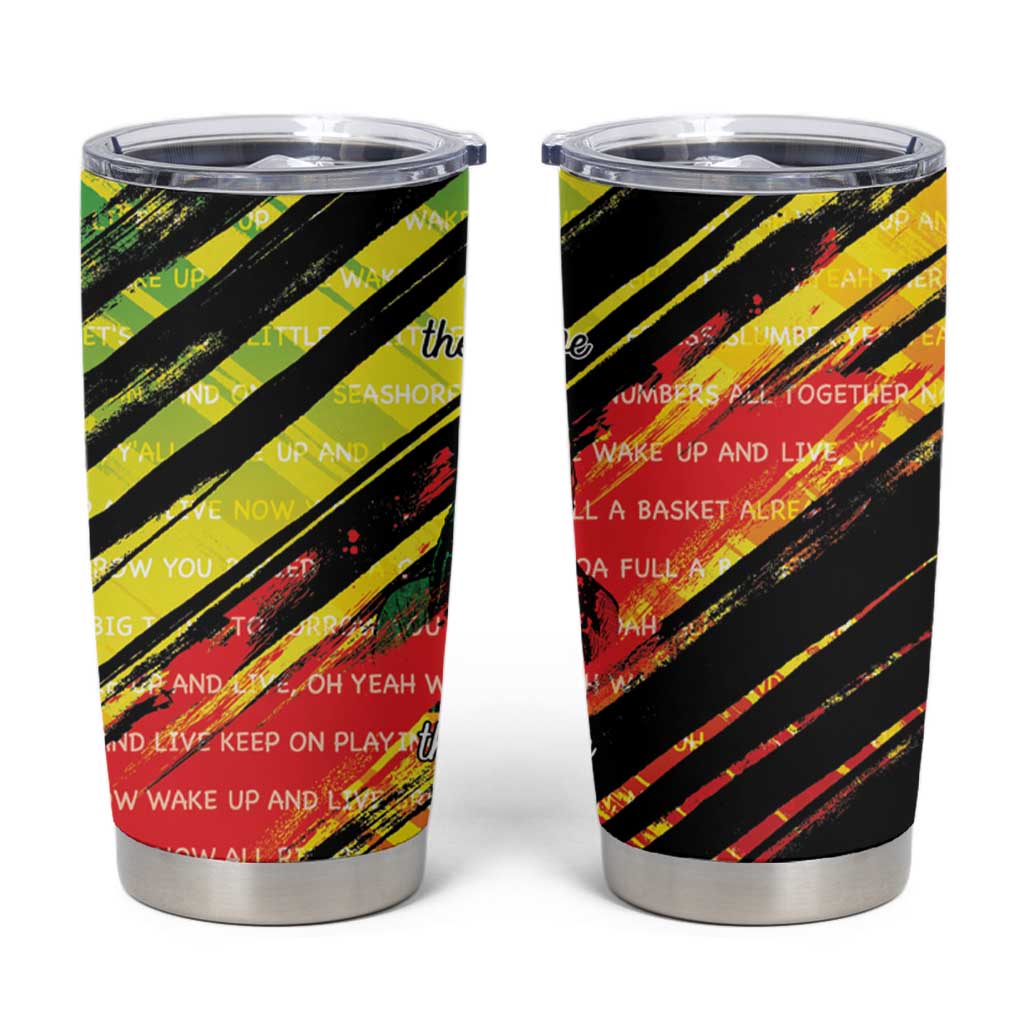 Reggae Legend Tumbler Cup Love The Life You Live Live The Life You Love LT05 - Wonder Print Shop