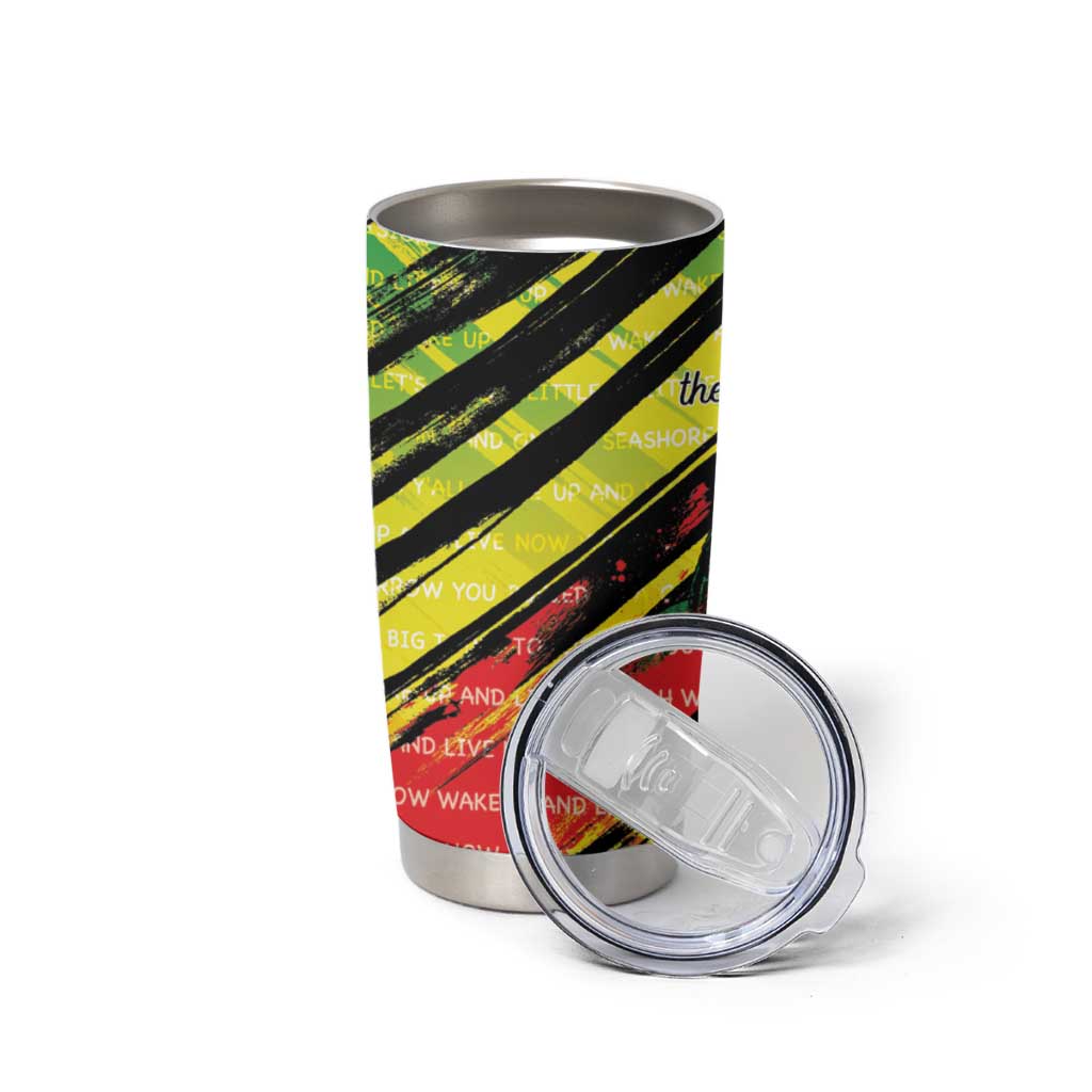 Reggae Legend Tumbler Cup Love The Life You Live Live The Life You Love LT05 - Wonder Print Shop