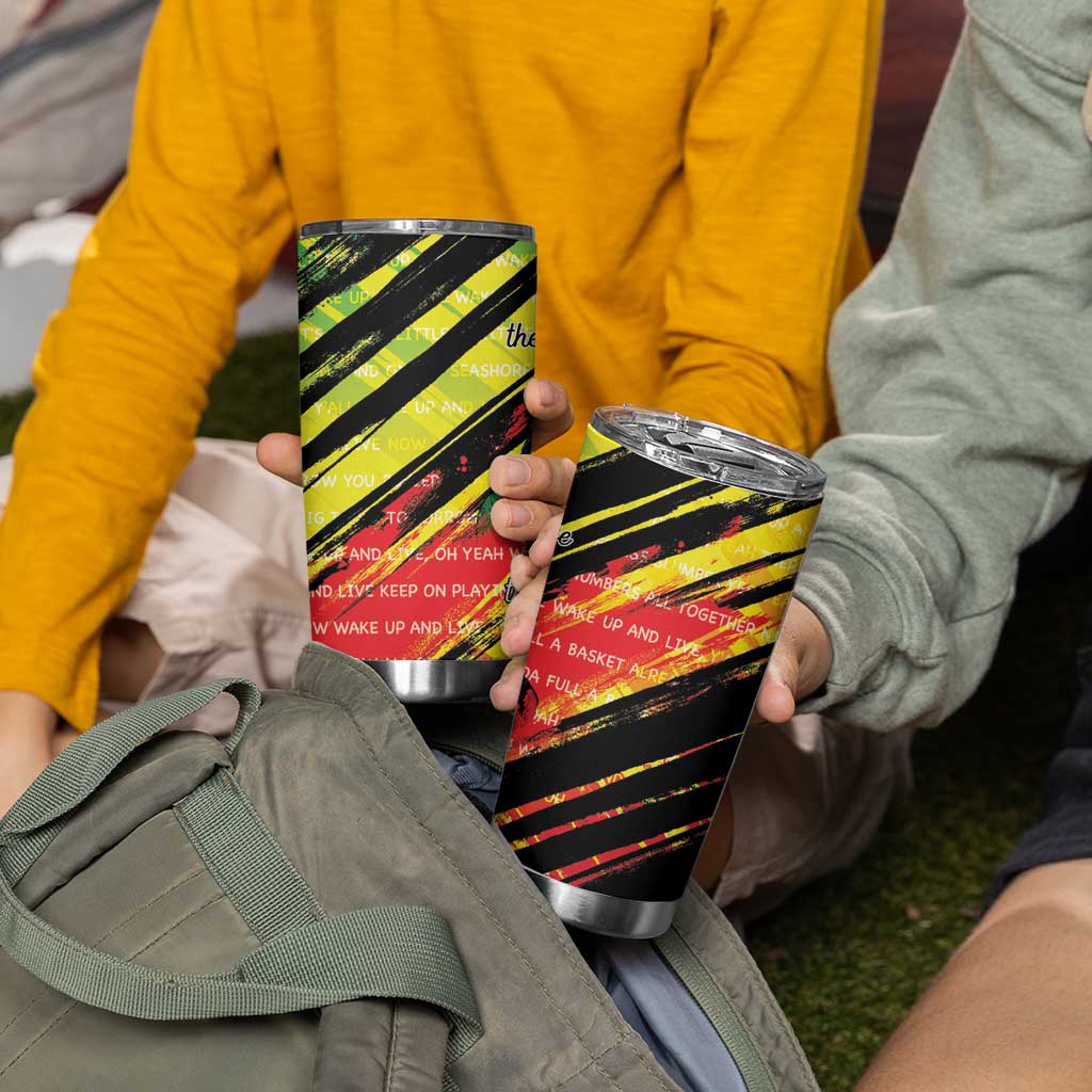 Reggae Legend Tumbler Cup Love The Life You Live Live The Life You Love LT05 - Wonder Print Shop