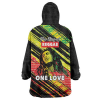 Reggae Legend Wearable Blanket Hoodie Love The Life You Live Live The Life You Love LT05 - Wonder Print Shop