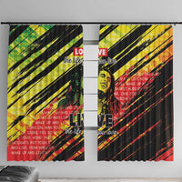 Reggae Legend Window Curtain Love The Life You Live Live The Life You Love LT05 - Wonder Print Shop