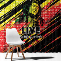 Reggae Legend Window Curtain Love The Life You Live Live The Life You Love LT05 - Wonder Print Shop