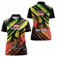 Reggae Legend Women Polo Shirt Love The Life You Live Live The Life You Love LT05 - Wonder Print Shop