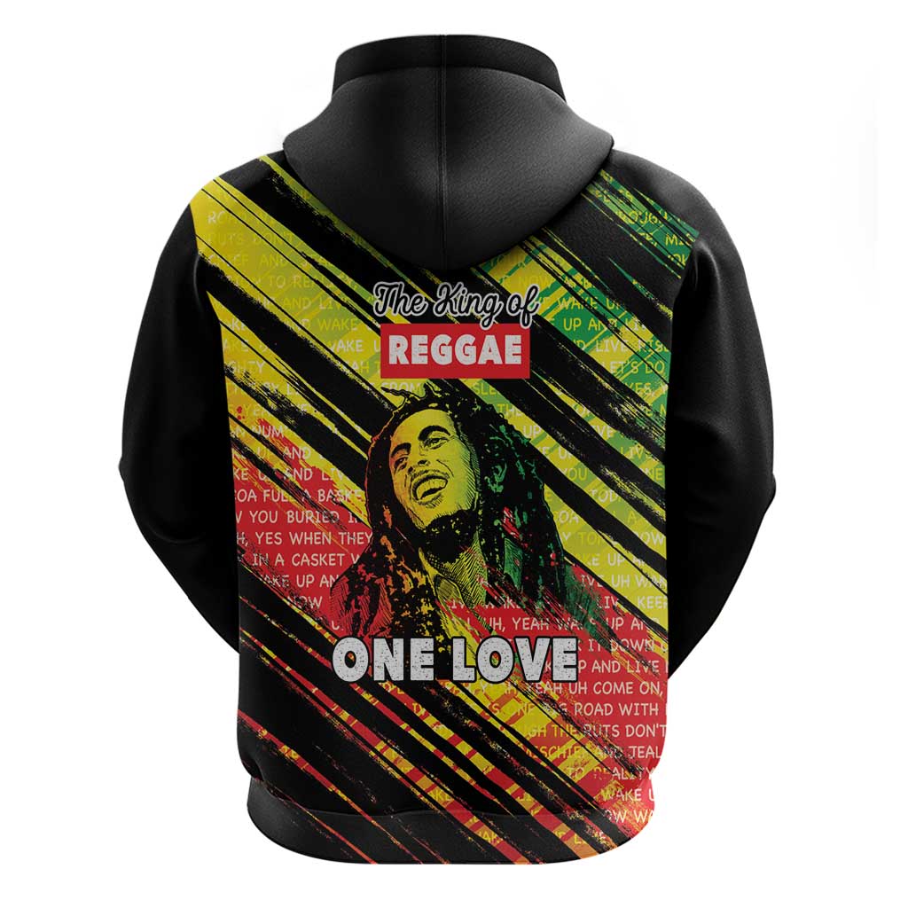 Reggae Legend Zip Hoodie Love The Life You Live Live The Life You Love LT05 - Wonder Print Shop