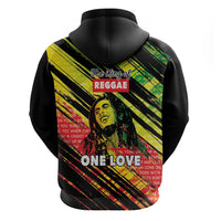 Reggae Legend Zip Hoodie Love The Life You Live Live The Life You Love LT05 - Wonder Print Shop
