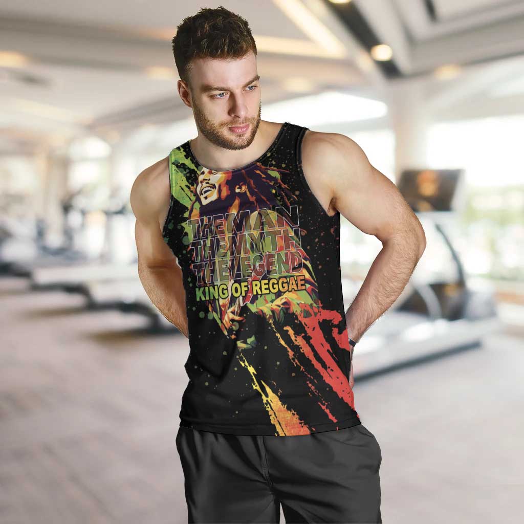 Legend Bob Men Tank Top One Love Heart Destiny LT05 - Wonder Print Shop