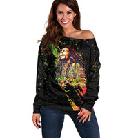 Legend Bob Off Shoulder Sweater One Love Heart Destiny LT05 - Wonder Print Shop