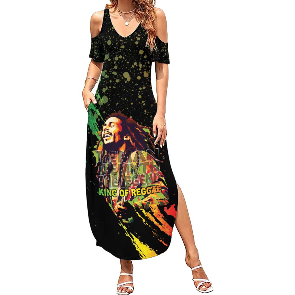 Legend Bob Summer Maxi Dress One Love Heart Destiny LT05 - Wonder Print Shop
