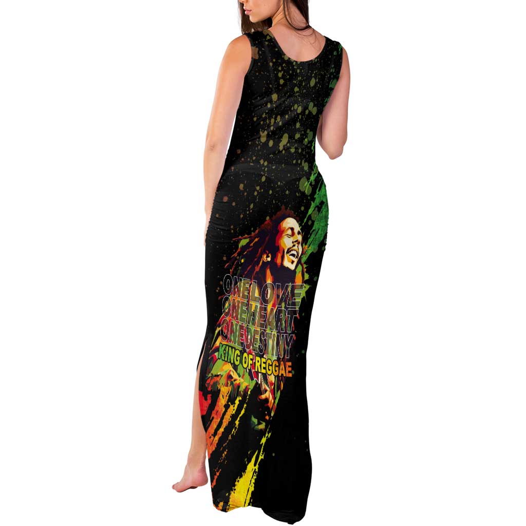Legend Bob Tank Maxi Dress One Love Heart Destiny LT05 - Wonder Print Shop
