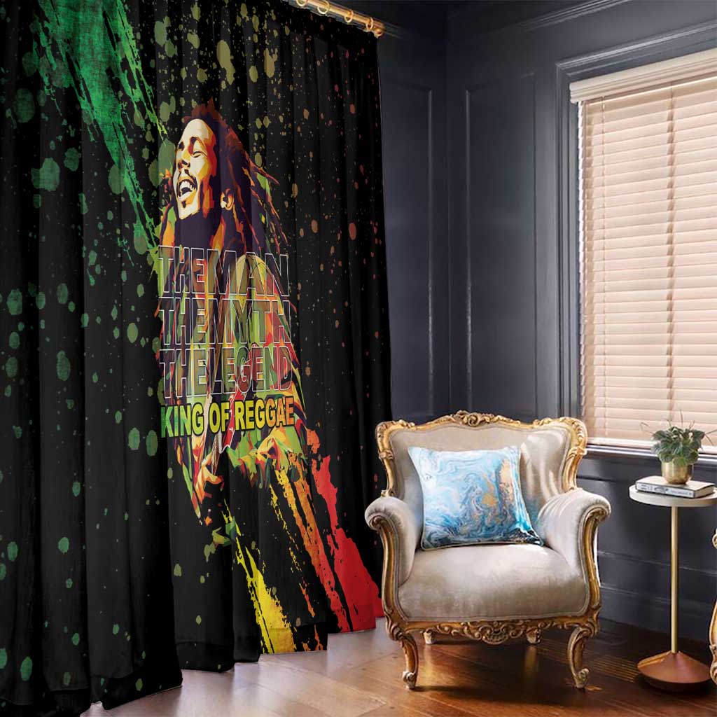 Legend Bob Window Curtain One Love Heart Destiny LT05 - Wonder Print Shop