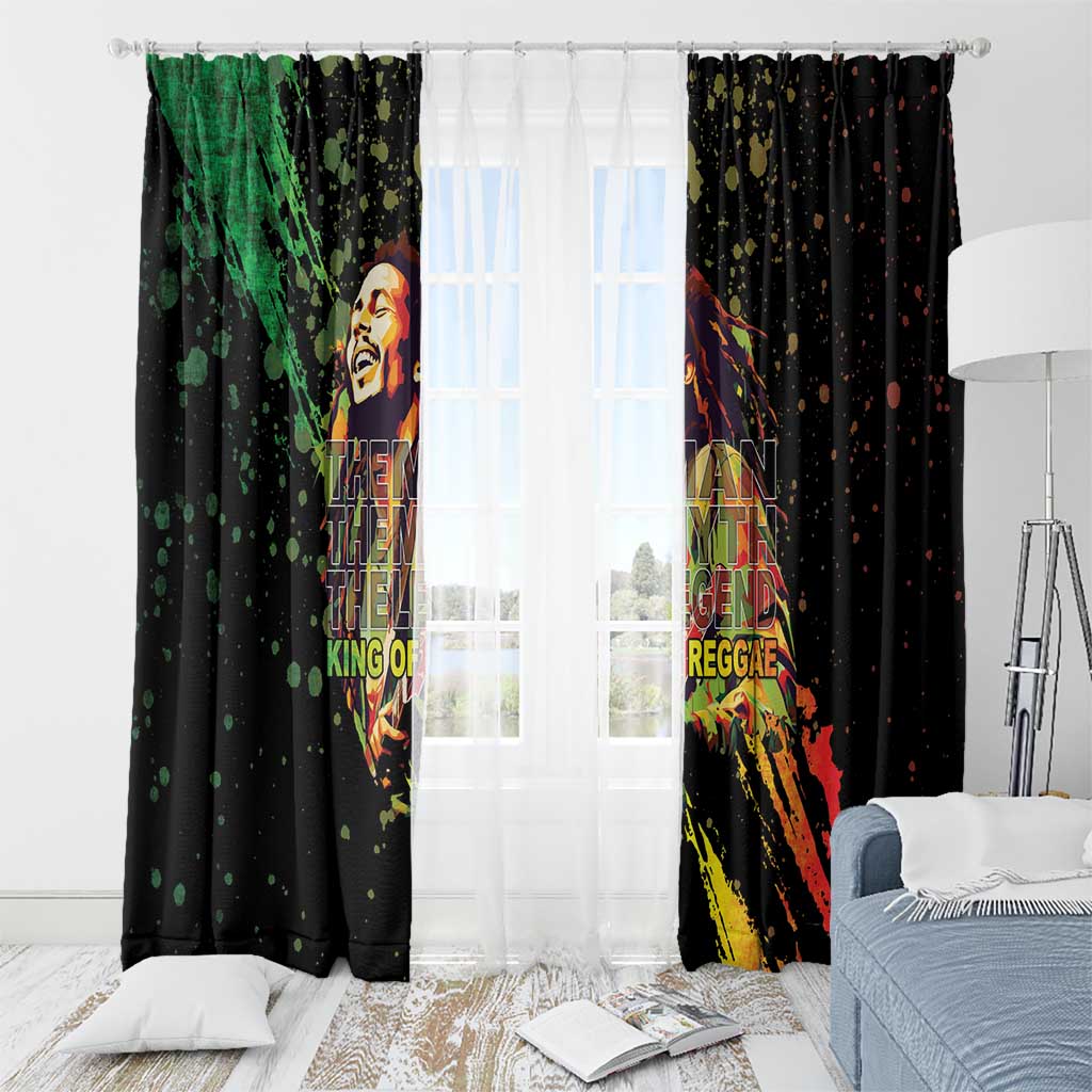 Legend Bob Window Curtain One Love Heart Destiny LT05 - Wonder Print Shop
