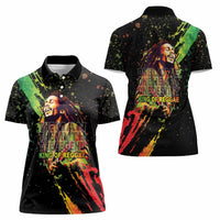 Legend Bob Women Polo Shirt One Love Heart Destiny LT05 - Wonder Print Shop