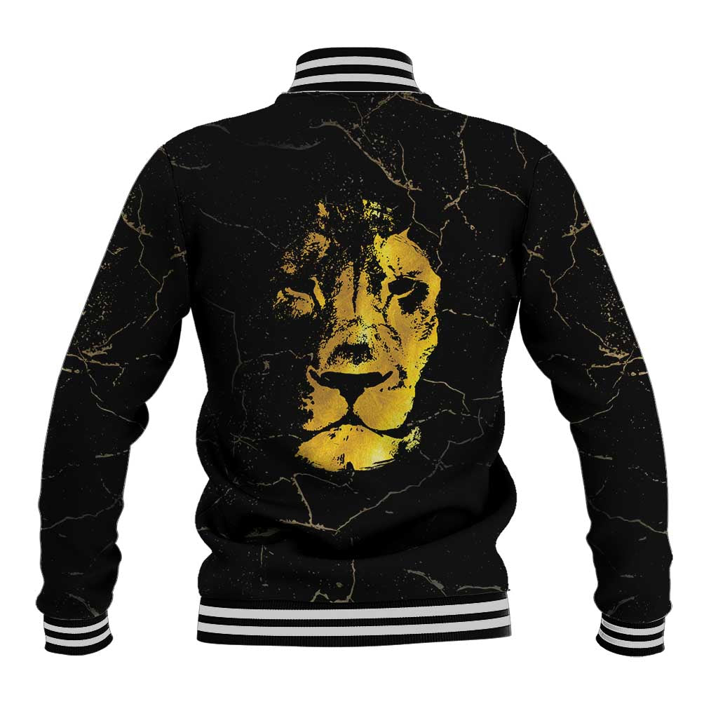 Reggae King Marley Baseball Jacket Gold Lion