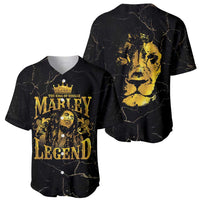 Reggae King Marley Baseball Jersey Gold Lion