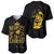Reggae King Marley Baseball Jersey Gold Lion