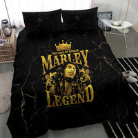 Reggae King Marley Bedding Set Gold Lion