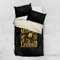 Reggae King Marley Bedding Set Gold Lion