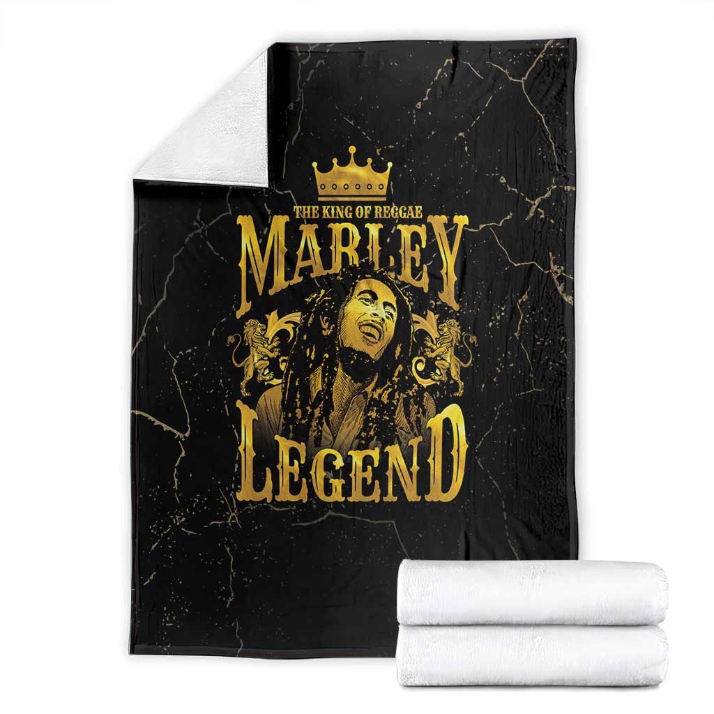 Reggae King Marley Blanket Gold Lion