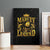 Reggae King Marley Canvas Wall Art Gold Lion