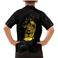 Reggae King Marley Family Matching Mermaid Dress and Hawaiian Shirt Gold Lion