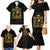 Reggae King Marley Family Matching Mermaid Dress and Hawaiian Shirt Gold Lion