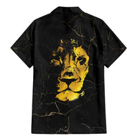 Reggae King Marley Family Matching Mermaid Dress and Hawaiian Shirt Gold Lion