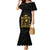 Reggae King Marley Family Matching Mermaid Dress and Hawaiian Shirt Gold Lion