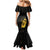 Reggae King Marley Family Matching Mermaid Dress and Hawaiian Shirt Gold Lion
