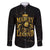 Reggae King Marley Family Matching Off The Shoulder Long Sleeve Dress and Hawaiian Shirt Gold Lion