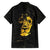 Reggae King Marley Family Matching Summer Maxi Dress and Hawaiian Shirt Gold Lion LT05 - Wonder Print Shop