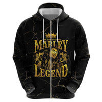 Reggae King Marley Hoodie Gold Lion LT05 - Wonder Print Shop
